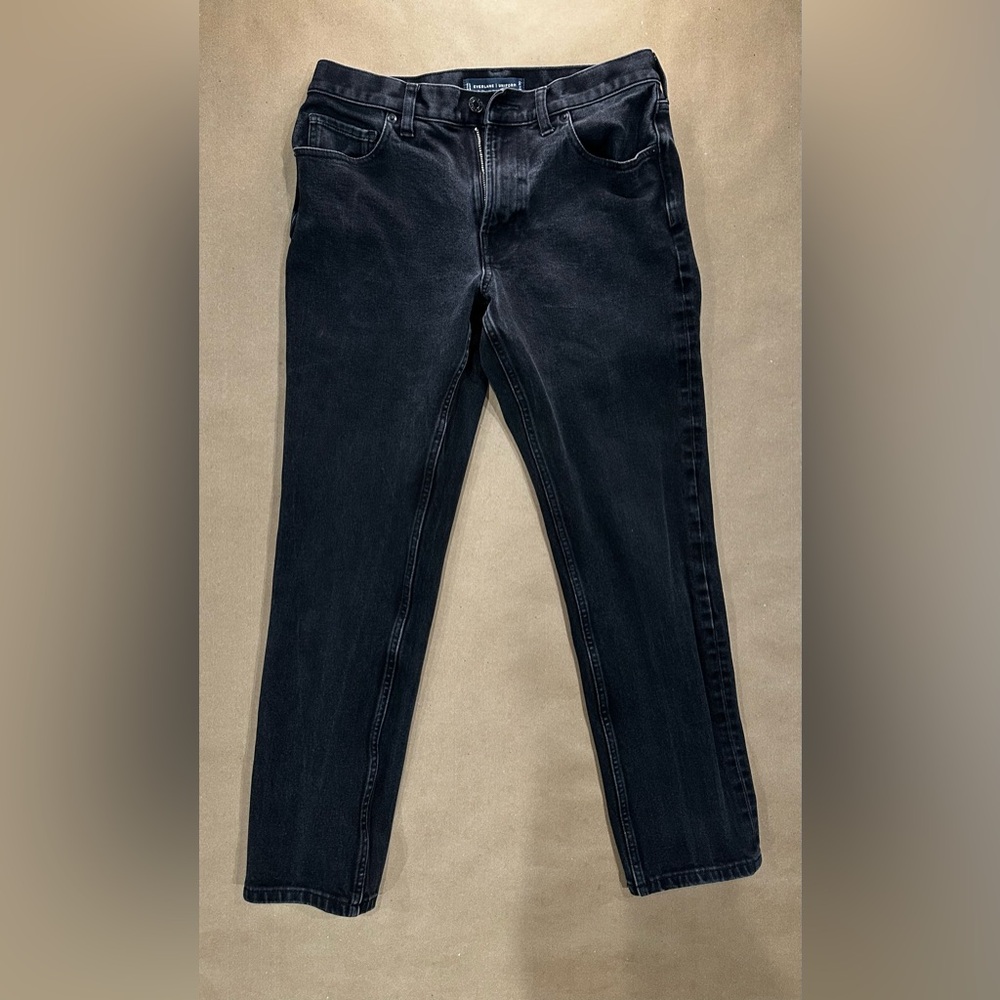 Everlane Uniform “The Slim” 4‑Way Stretch Organic Jean — 32×30 — Black